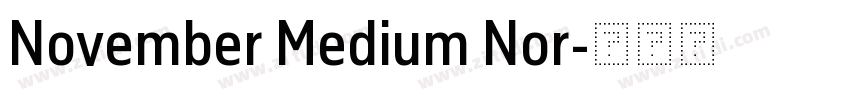 November Medium Nor字体转换
